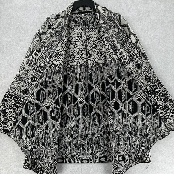 Sfera Knitted Jarga Cardigan Bohemian Sweater Waterfall Boho GORGEOUS!! MED Tall - Picture 2 of 15